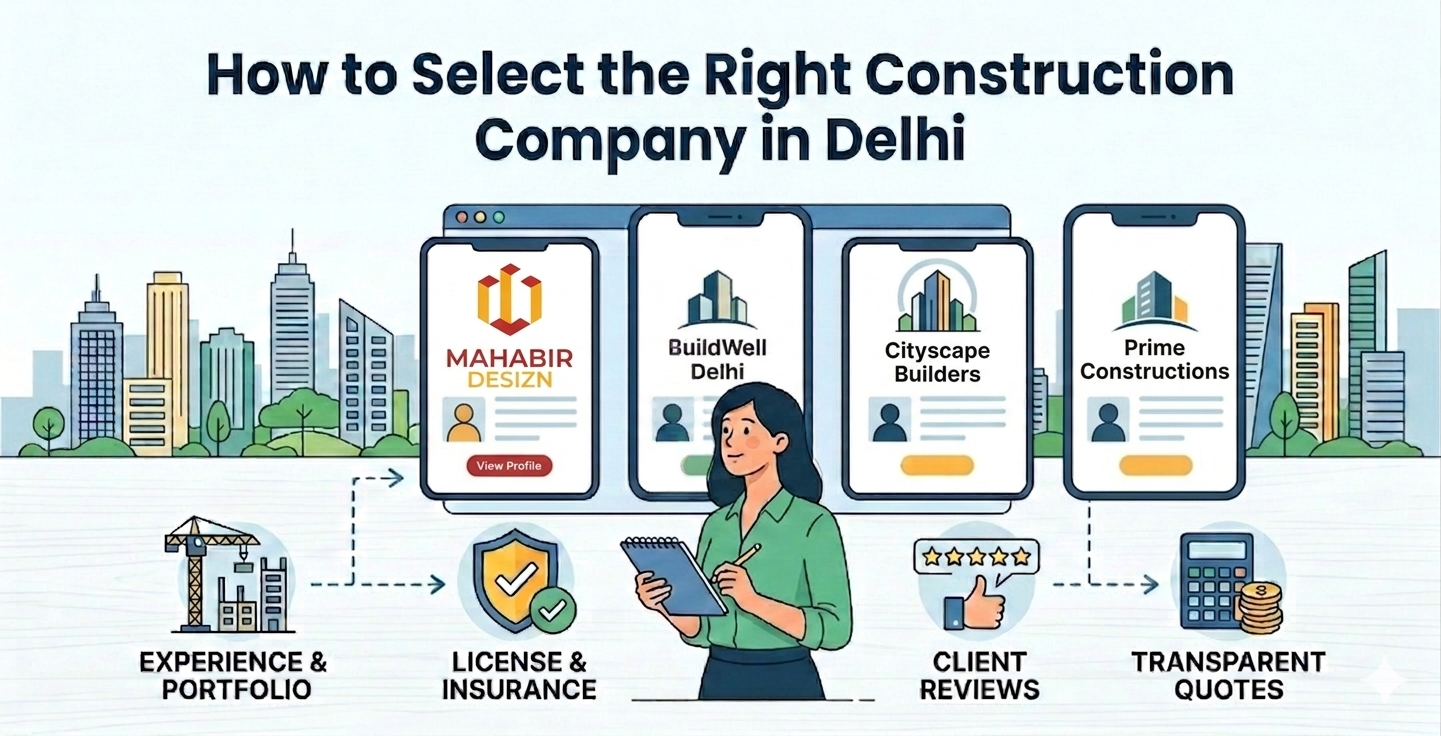 How to Select the Right Construction Company in Delhi